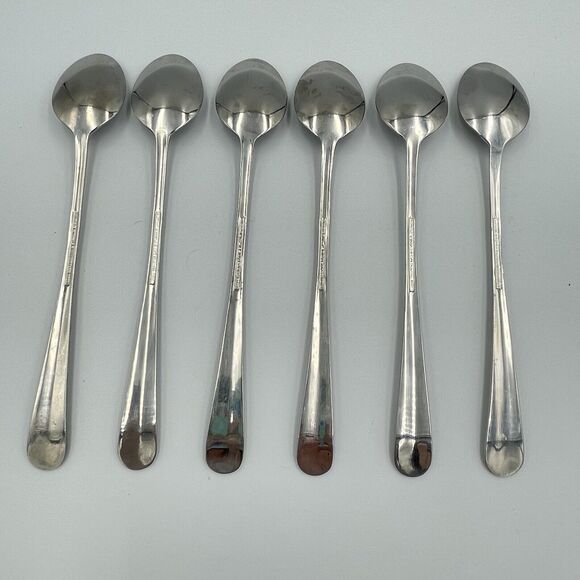 Supreme by Towle ASHLEY 6 QTY Lot Iced Tea Spoons 7 3/8 in Stainless China 18/8 - Picture 4 of 4